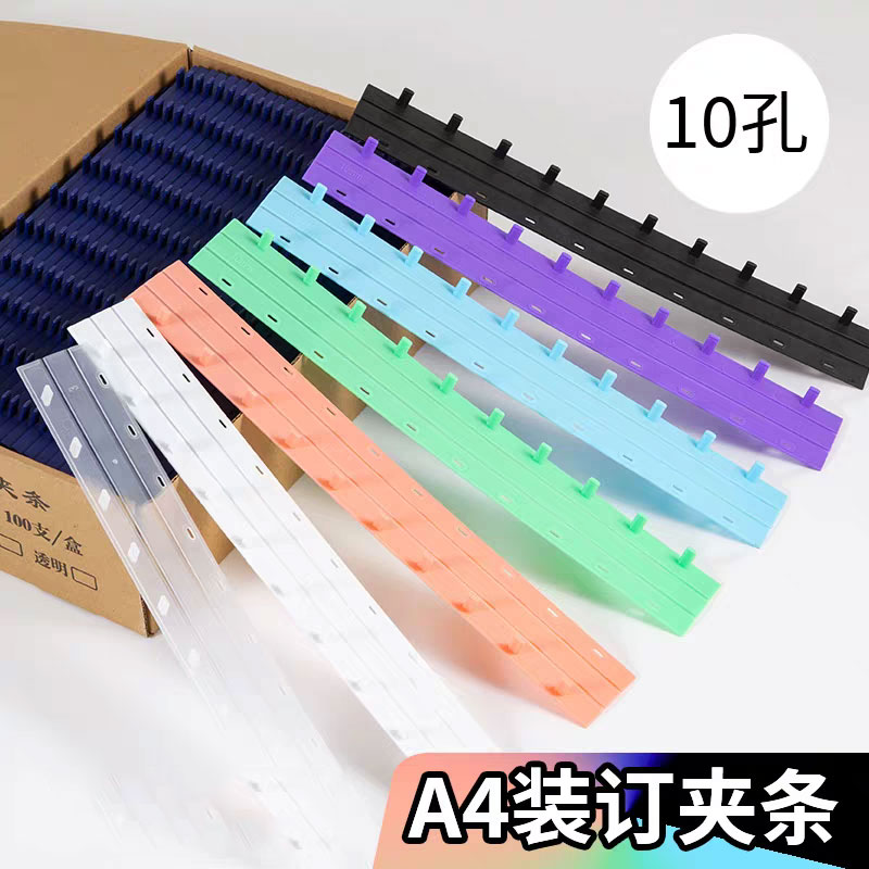 Binding Comb Plastic - 50 Pezzi Strisce di Rilegatura in