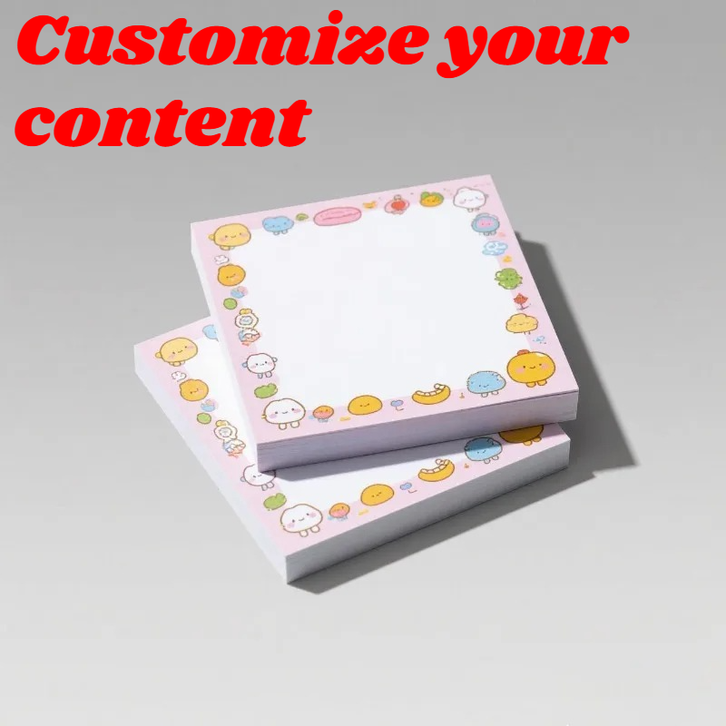 Memo Pad Sticky - 20 Pezzi 7x7cm Blocchetti Adesivi Personalizzati