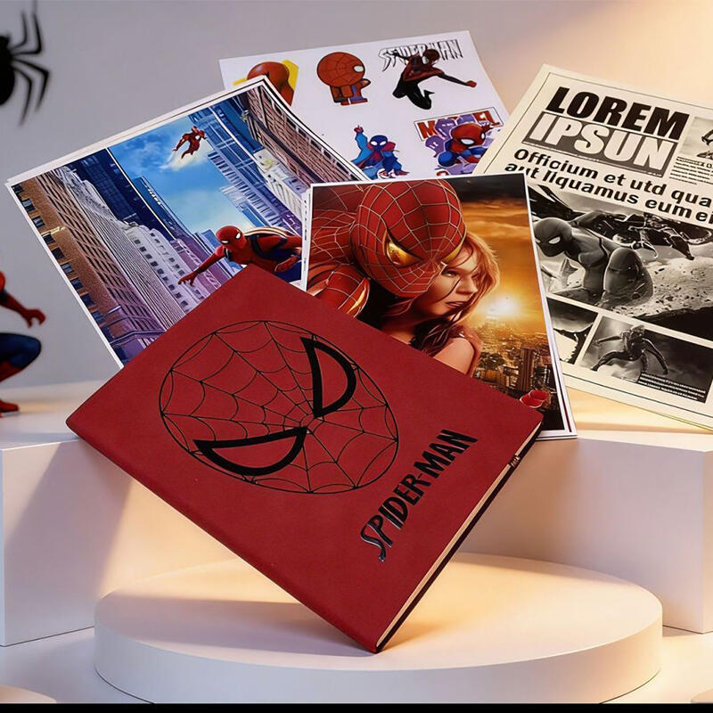 Journal Leather Hardcover - Quaderno A5 in Pelle PU Spiderman,