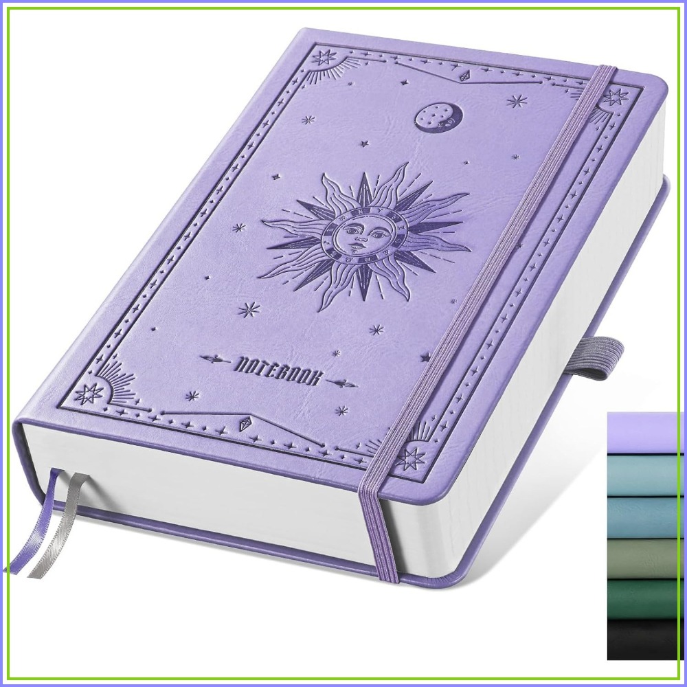 Journal Leather Hardcover - Diario A5 con copertina rigida e