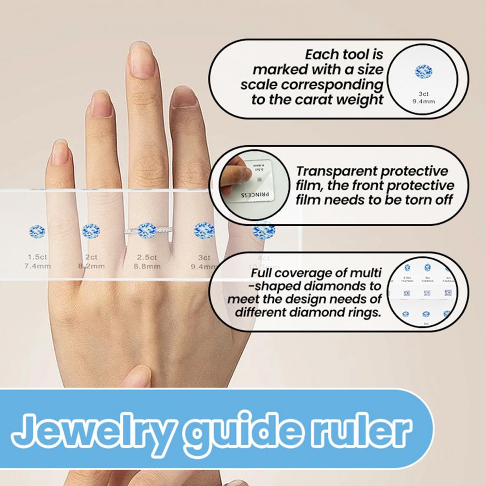Ruler Set Transparent - Righello durevole Set di righelli di