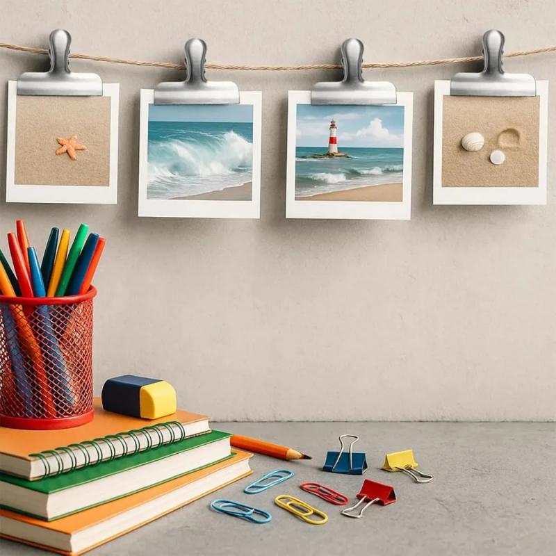 Supply Of Office Stationery - Clip Multifunzione Vintage in Metallo, Resistente,