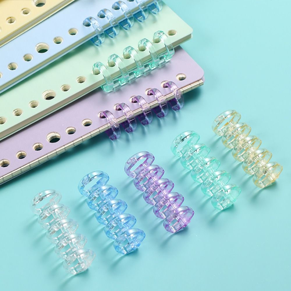 Binding Comb Plastic - 10 Pezzi di Anelli di Rilegatura