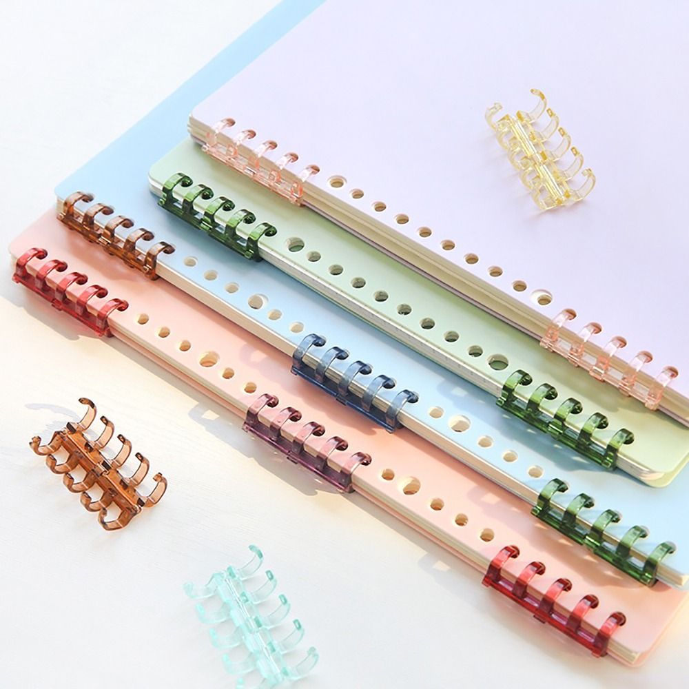 Binding Comb Plastic - 10 Pezzi Anelli di Rilegatura a
