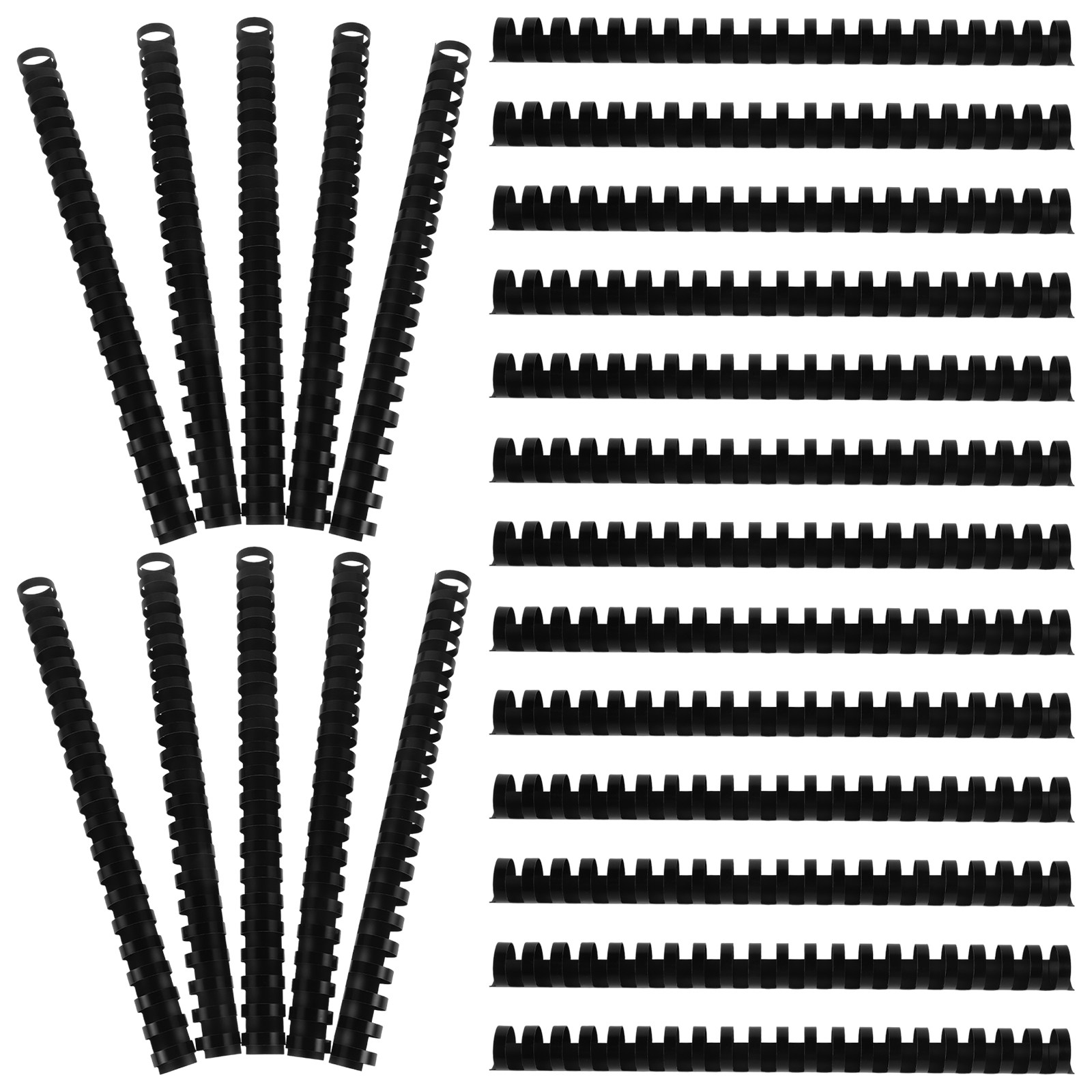 Binding Comb Plastic - 50 Pezzi di Raccoglitori a 21