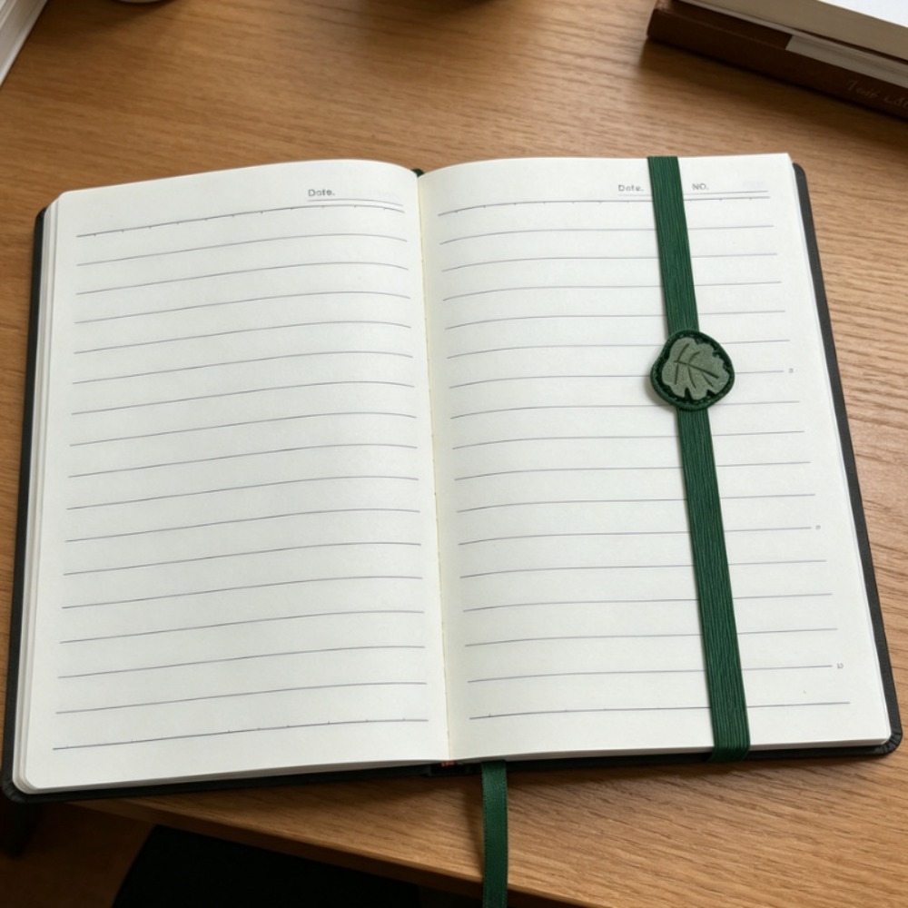 Journal Leather Hardcover - Segnalibro Vintage in Pelle con Elastico,