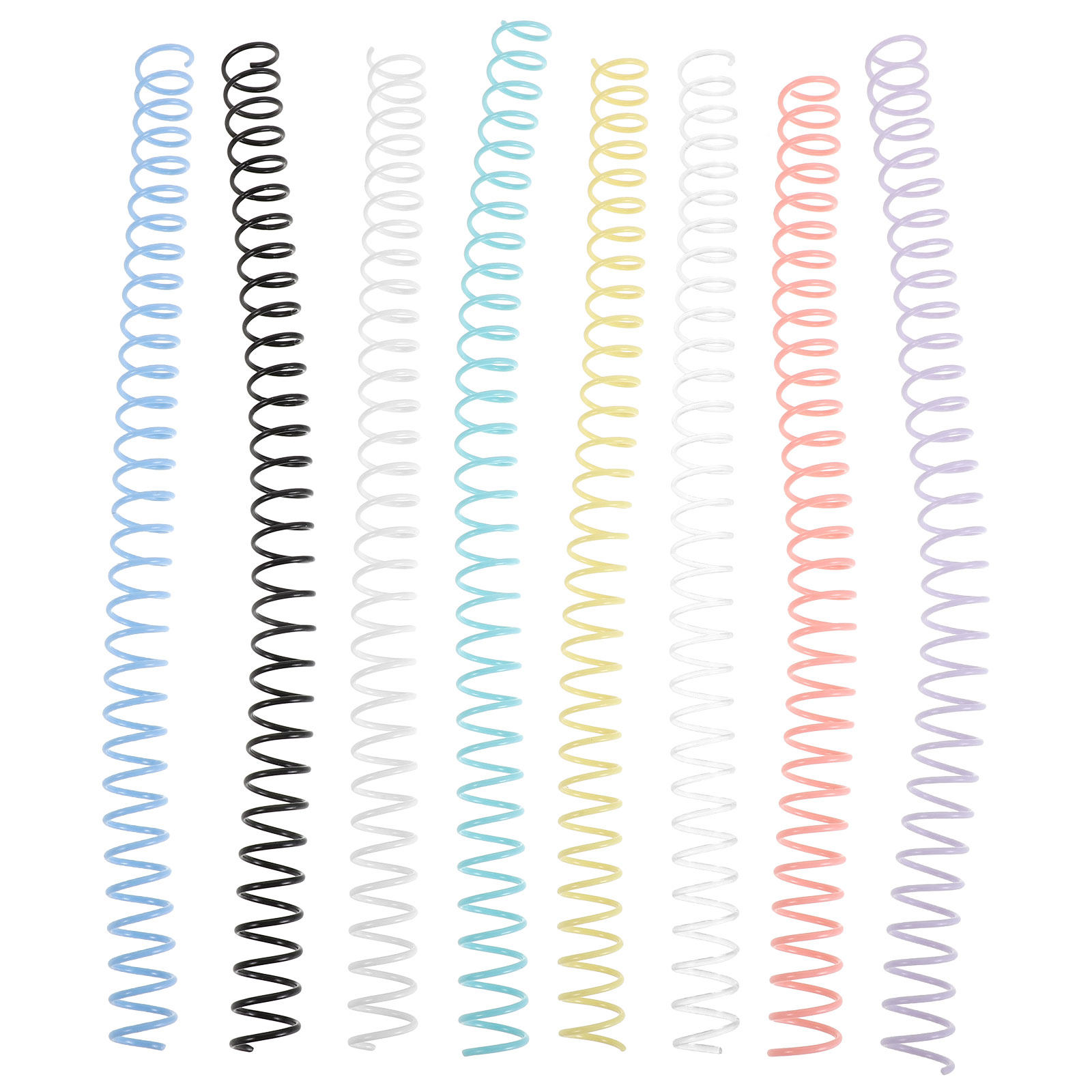 Binding Comb Plastic - 8 Pezzi di Spirali in Plastica