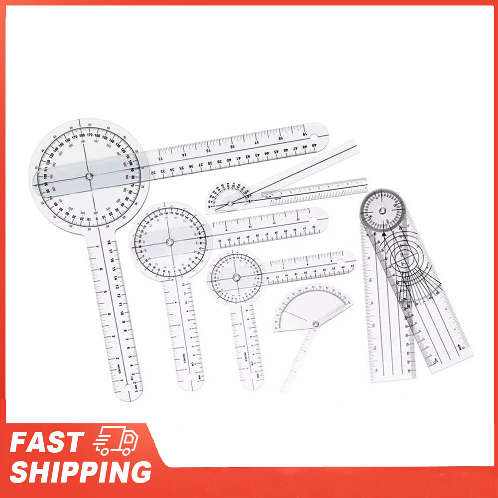 Set di goniometri medici da 6  - Ruler Set Transparent recensione e prezzo