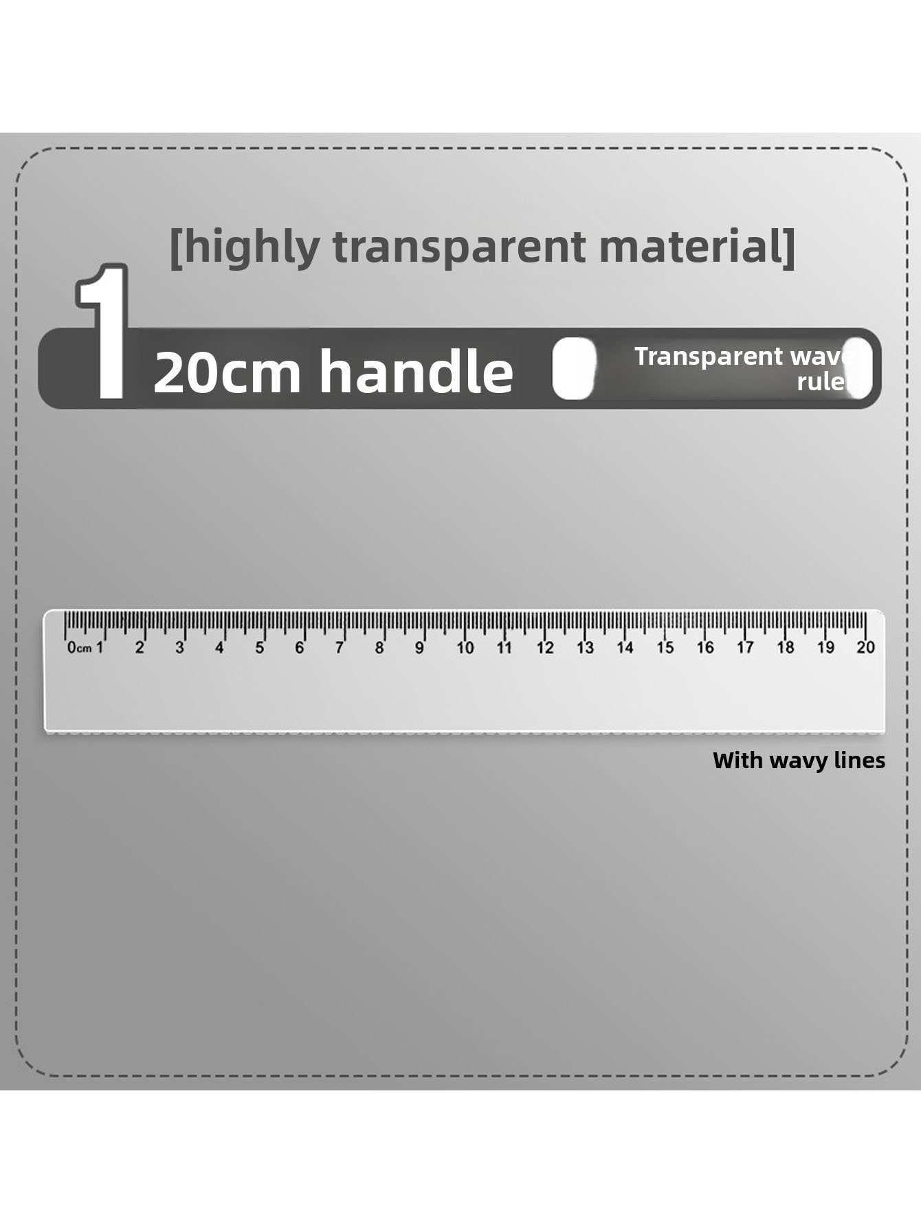 Righello in Plastica Trasparen - Ruler Set Transparent recensione e prezzo