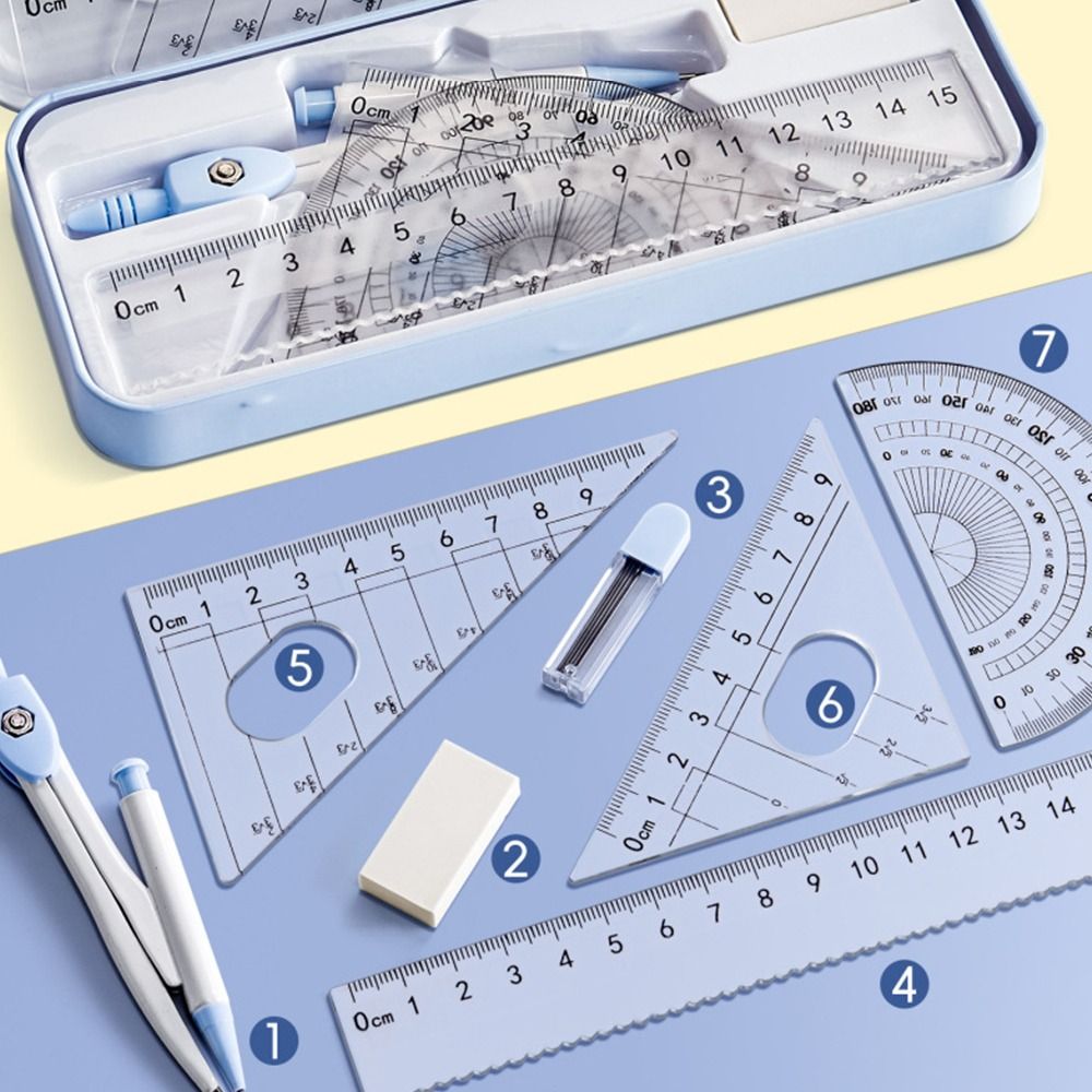 Set di 8 pezzi: righello in pl - Ruler Set Transparent recensione e prezzo