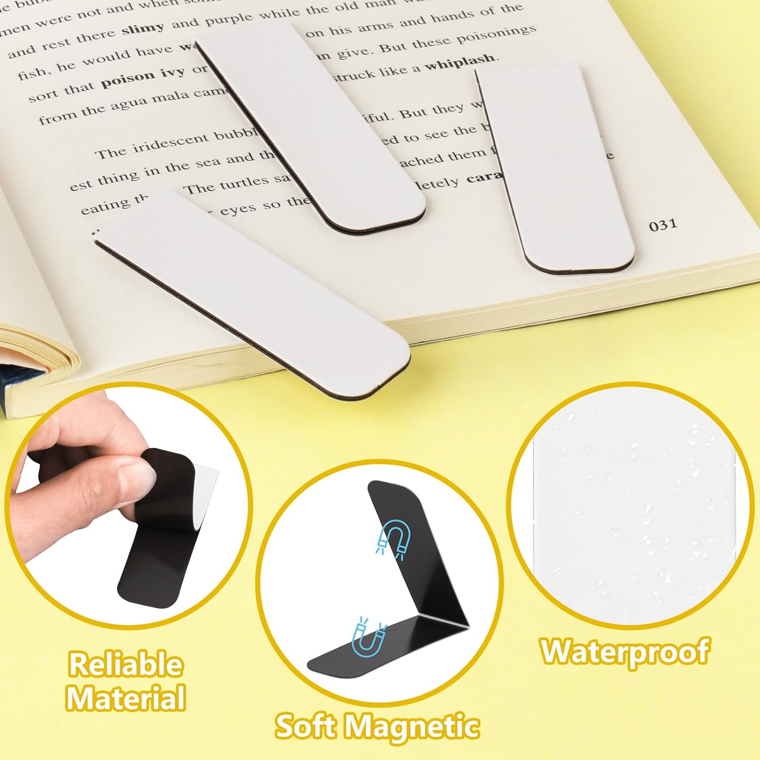 15 segnalibri magnetici bianch - Bookmark Magnetic Clip recensione e prezzo